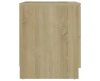 vidaXL Bedside Cabinet Sonoma Oak 40x40x50 cm Engineered Wood