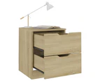 vidaXL Bedside Cabinet Sonoma Oak 40x40x50 cm Engineered Wood