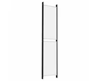 vidaXL 5-Panel Room Divider White 250x220 cm Fabric