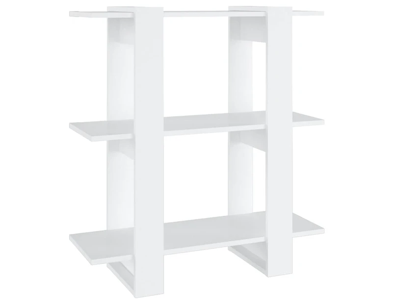 vidaXL Book Cabinet/Room Divider White 80x30x87 cm