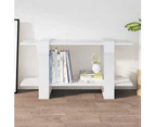 vidaXL Book Cabinet High Gloss White 100x30x51 cm Engineered Wood