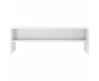 vidaXL TV Cabinet High Gloss White 120x40x40 cm Engineered Wood