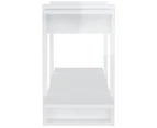 vidaXL Book Cabinet High Gloss White 100x30x51 cm Engineered Wood