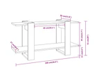 vidaXL Book Cabinet High Gloss White 100x30x51 cm Engineered Wood