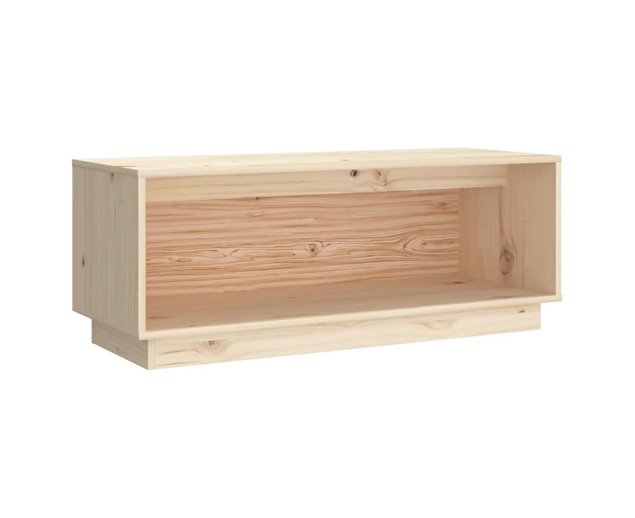 TV Cabinet 90x35x35 cm Solid Wood Pine