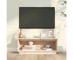 vidaXL TV Cabinet 90x35x35 cm Solid Wood Pine