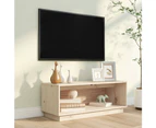 vidaXL TV Cabinet 90x35x35 cm Solid Wood Pine