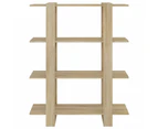 vidaXL Book Cabinet/Room Divider Sonoma Oak 100x30x123.5 cm