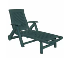 Loungers Sun Lounger With Footrest Plastic