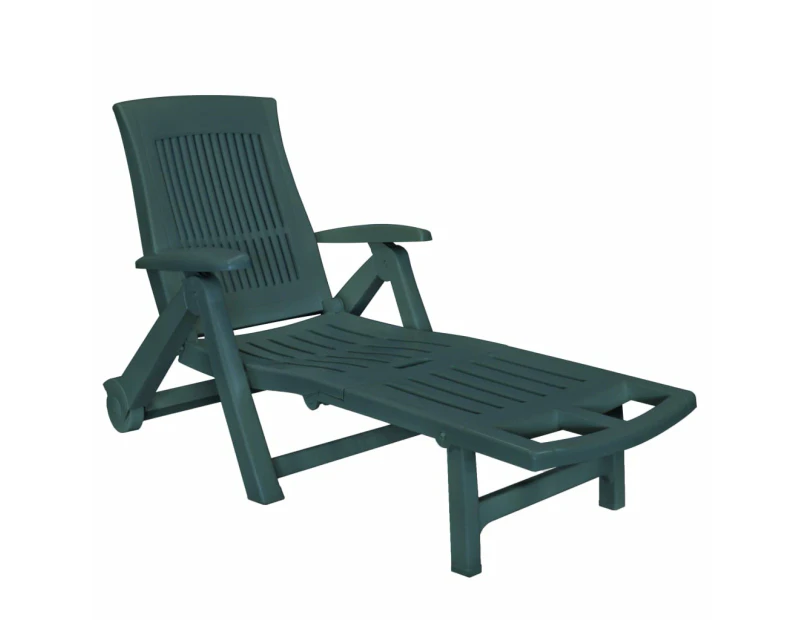 Loungers Sun Lounger With Footrest Plastic