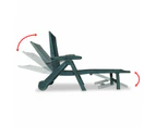 Loungers Sun Lounger With Footrest Plastic