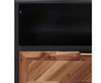 vidaXL TV Cabinet 100x35x45 cm Solid Acacia Wood and MDF