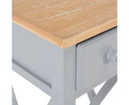 vidaXL Side Table Grey 27x27x65.5 cm Wood