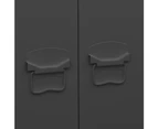 vidaXL Industrial Wardrobe Black 90x50x180 cm Metal