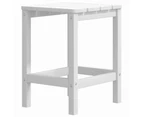 vidaXL Garden Adirondack Table White 38x38x46 cm HDPE