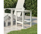 vidaXL Garden Adirondack Table White 38x38x46 cm HDPE