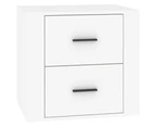 vidaXL Bedside Cabinet White 50x39x47 cm