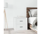 vidaXL Bedside Cabinet White 50x39x47 cm