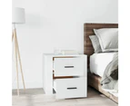 vidaXL Bedside Cabinet White 50x39x47 cm