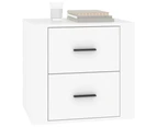 vidaXL Bedside Cabinet White 50x39x47 cm