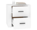 vidaXL Bedside Cabinet White 50x39x47 cm