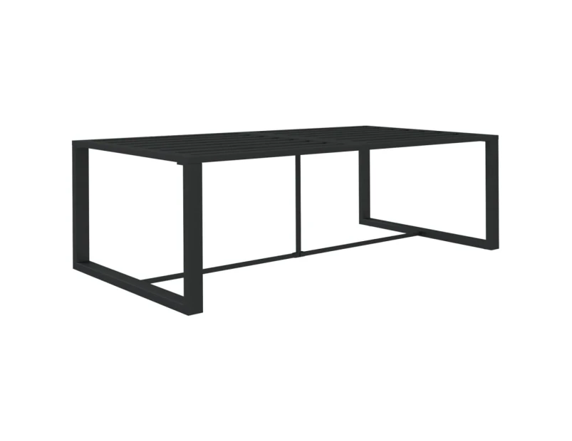 Outdoor Dining Table Anthracite 120X60X66 Cm Aluminium