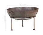 Rustic Fire Pit O 60 cm Iron