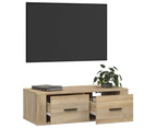 vidaXL Hanging TV Cabinet Sonoma Oak 80x36x25 cm Engineered Wood