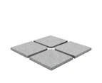 vidaXL Umbrella Weight Plates 4 pcs Grey Granite Square 100 kg
