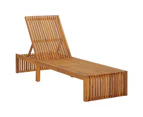 vidaXL Sun Lounger Solid Acacia Wood