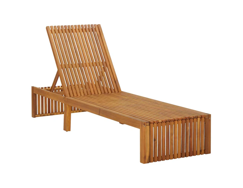 vidaXL Sun Lounger Solid Acacia Wood