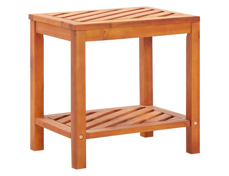 vidaXL Side Table Solid Acacia Wood 45x33x45 cm