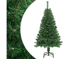 vidaXL Artificial Christmas Tree with Thick Branches Green 150 cm PVC