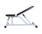 vidaXL Workout Bench with Barbell and Dumbbell Set 30.5 kg