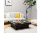 vidaXL Coffee Table Black 90x90x28 cm Engineered Wood