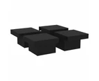 vidaXL Coffee Table Black 90x90x28 cm Engineered Wood