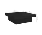 vidaXL Coffee Table Black 90x90x28 cm Engineered Wood