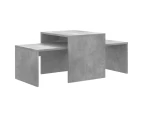 vidaXL Coffee Table Set Concrete Grey 100x48x40 cm Engineered Wood