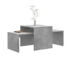 vidaXL Coffee Table Set Concrete Grey 100x48x40 cm Engineered Wood