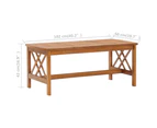 vidaXL Coffee Table 102x50x43 cm Solid Acacia Wood