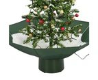 Snowing Christmas Tree with Umbrella Base Green 75 cm