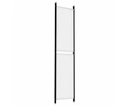 vidaXL 4-Panel Room Divider White 200x220 cm Fabric