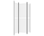 vidaXL 3-Panel Room Divider White 150x180 cm Fabric