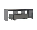 TV Stands & Entertainment Units Tv Cabinet With Led Lights High Gloss Black 130X35x45 Cm