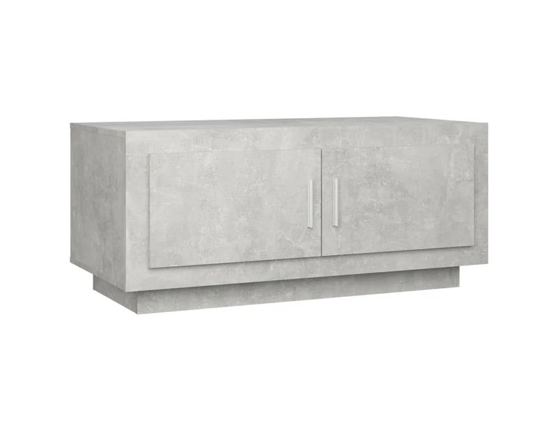 vidaXL Coffee Table Concrete Grey 102x50x45 cm Engineered Wood