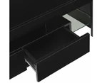 TV Stands & Entertainment Units Tv Cabinet With Led Lights High Gloss Black 130X35x45 Cm