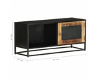 vidaXL TV Cabinet 90x30x40 cm Rough Mango Wood