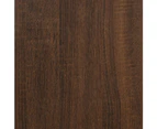 vidaXL Side Table Brown Oak 40x42x50 cm Engineered Wood