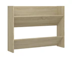 vidaXL Wall Shoe Cabinets 2 pcs Sonoma Oak 80x18x60cm Engineered Wood