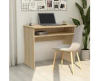 vidaXL Desk Sonoma Oak 90x50x74 cm Engineered Wood